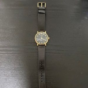 Black (gold hardware) Marc by Marc Jacobs watch.